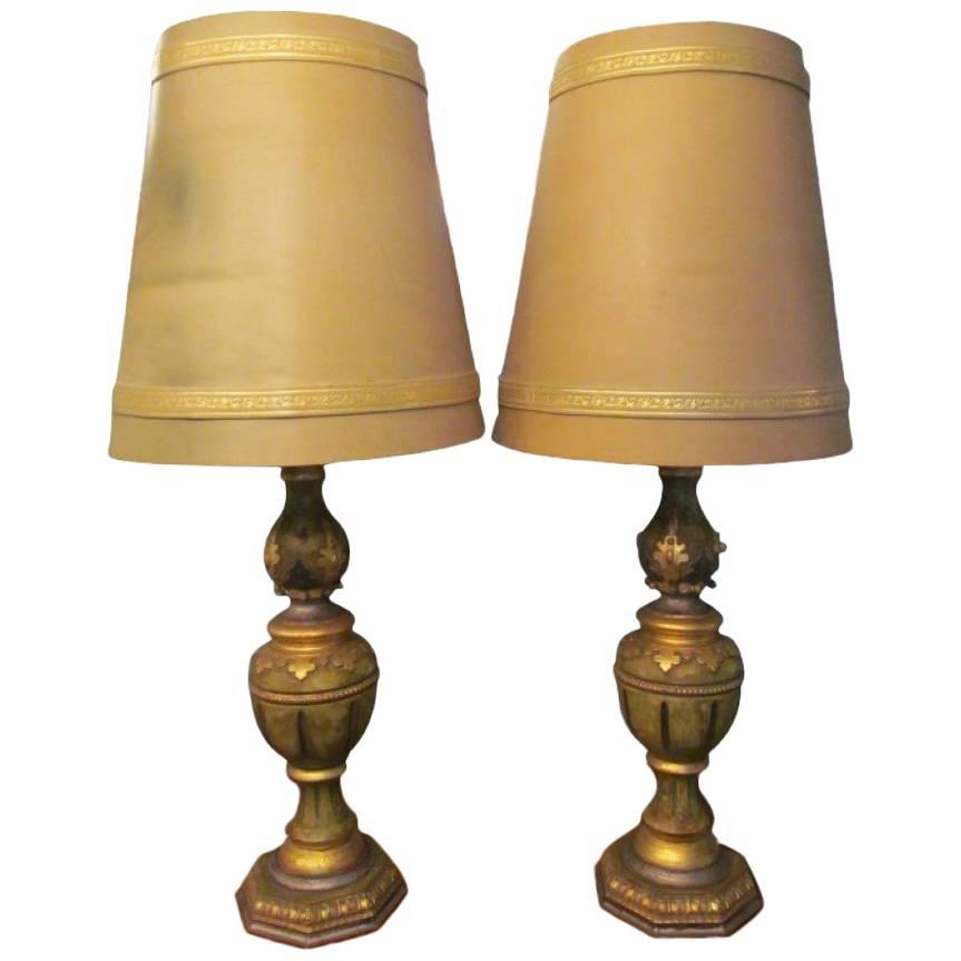 Two Table Lamps in Baroque Style from circa 1970