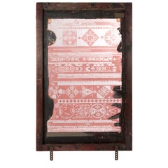 Vintage Paapje Screen print Frame as Room divider or Transparent Art Painting