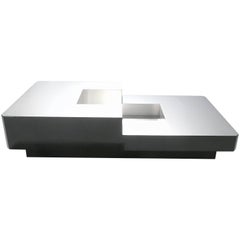 Willy Rizzo Lacquer Coffee Table, 1970s