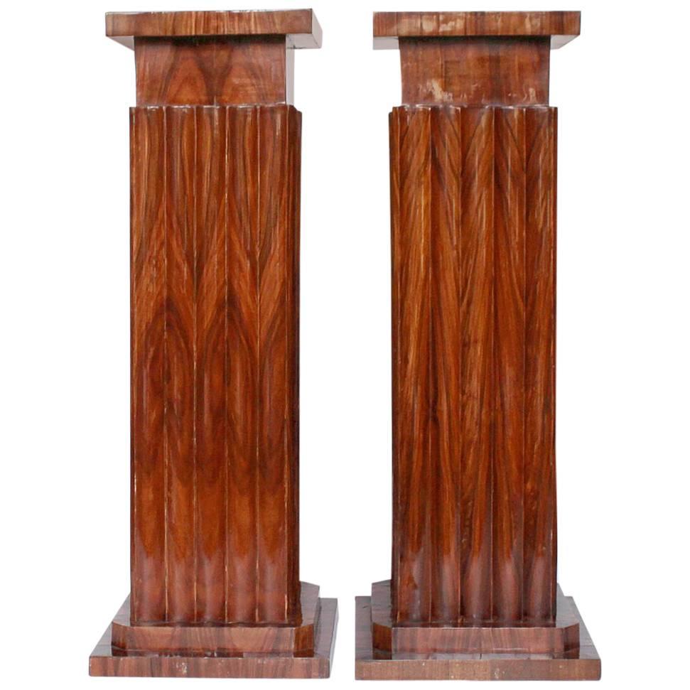 Pair of Art Deco Pedestals