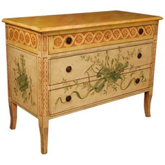 French Dresser in Lacquered and Painted Wood in Louis XVI Style, 20th Century