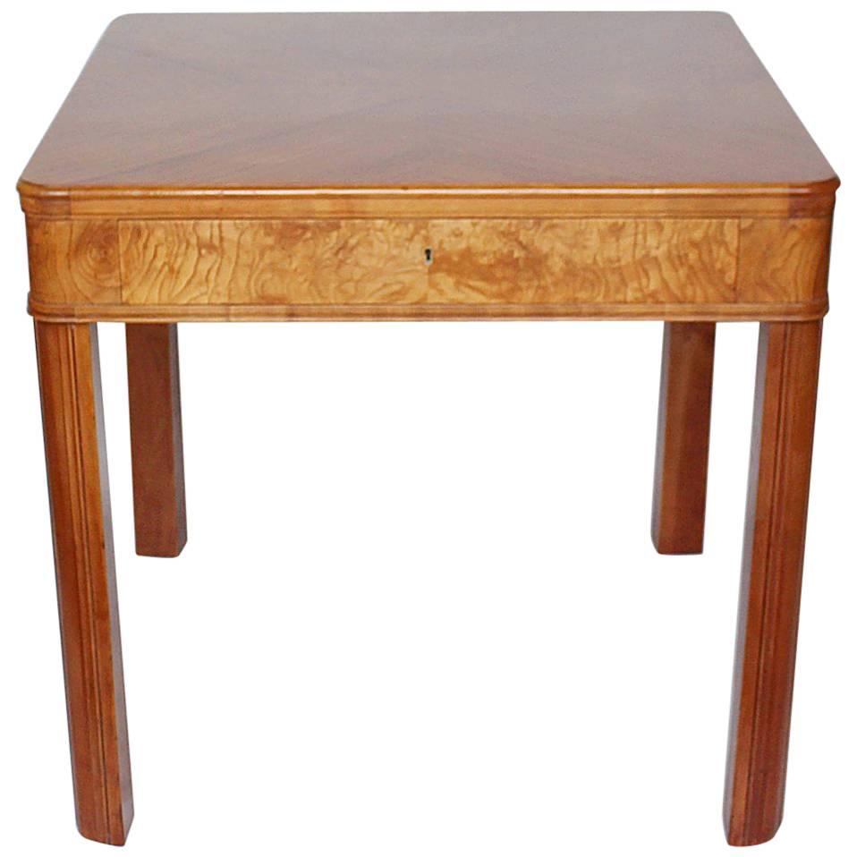 Art Deco Table with Drawer