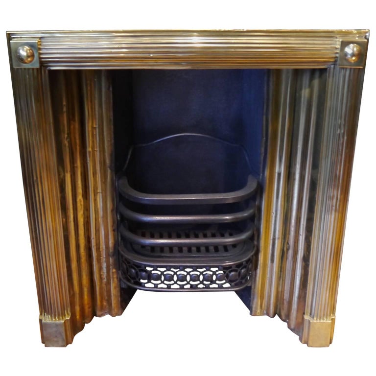 Original antique Brass Insert fireplace at 1stDibs