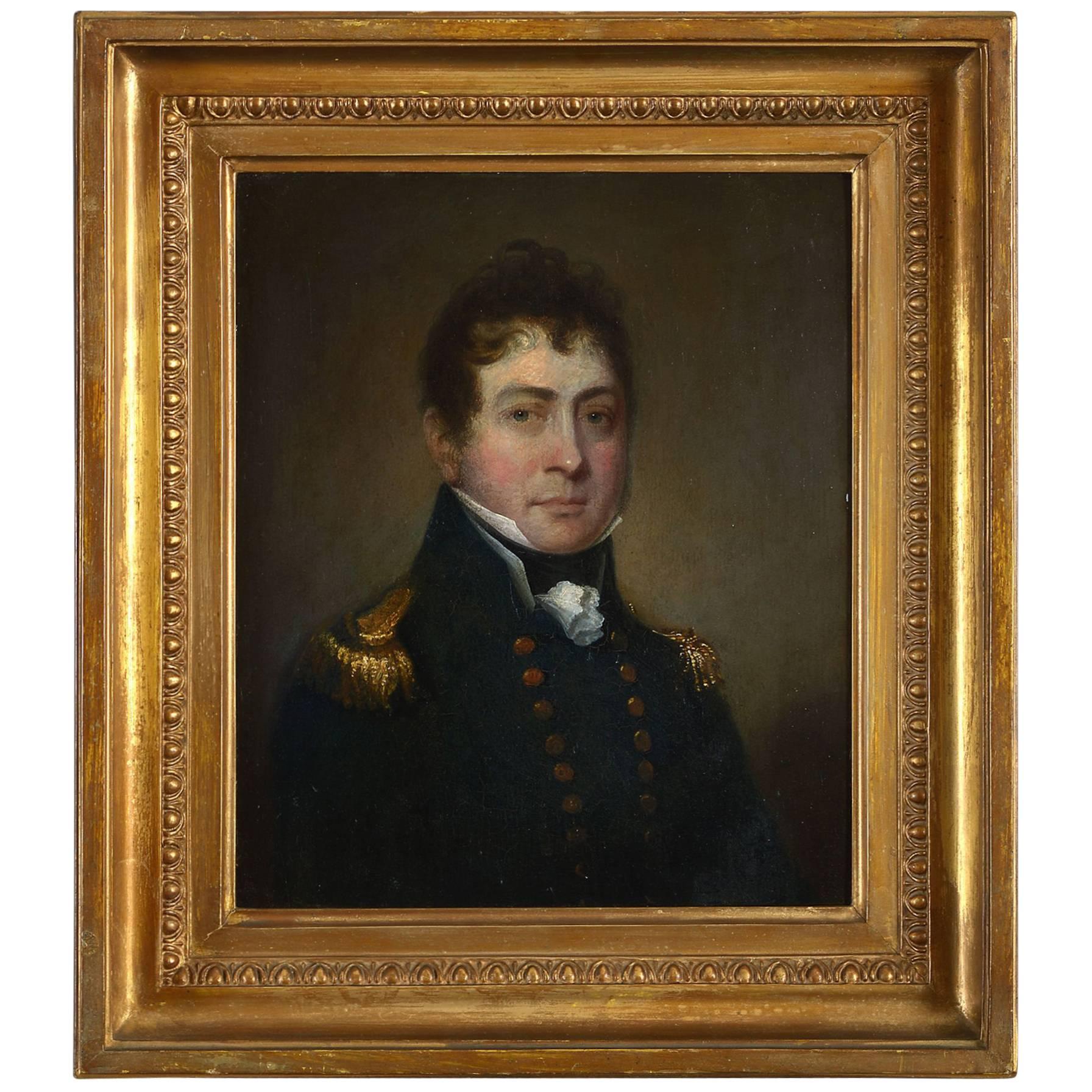Early 19th Century Regency Period Portrait of a Naval Officer