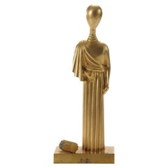 Giorgio De Chirico, "L'archeologo" Seated Figural Sculpture, Italy, 1971