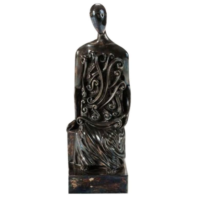Giorgio de Chirico, "La Musa" Figure, Italy, 1974 For Sale