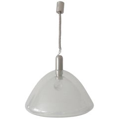 Large Two-Layer Murano Glass Pendant Lamp by Carlo Nason for Mazzega, 1960s