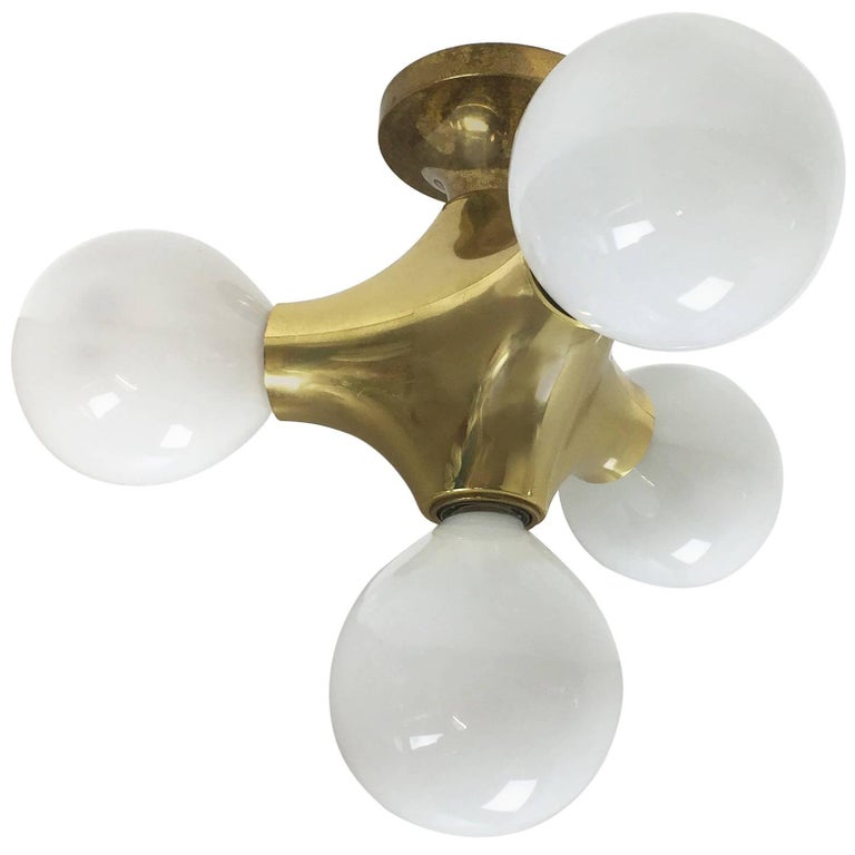 Original Modernist 1960s Atomic Wall and Ceiling Light by Cosack Lights