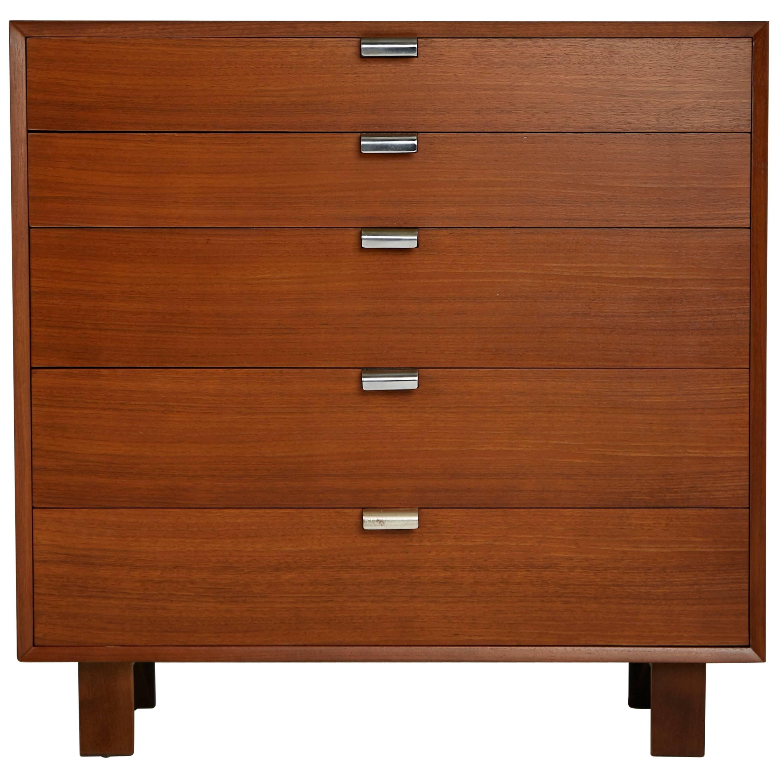 George Nelson for Herman Miller Highboy Dresser, Signed, circa 1950