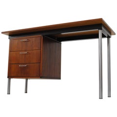 Pastoe Made to Measure Teak and Chrome Writing Desk