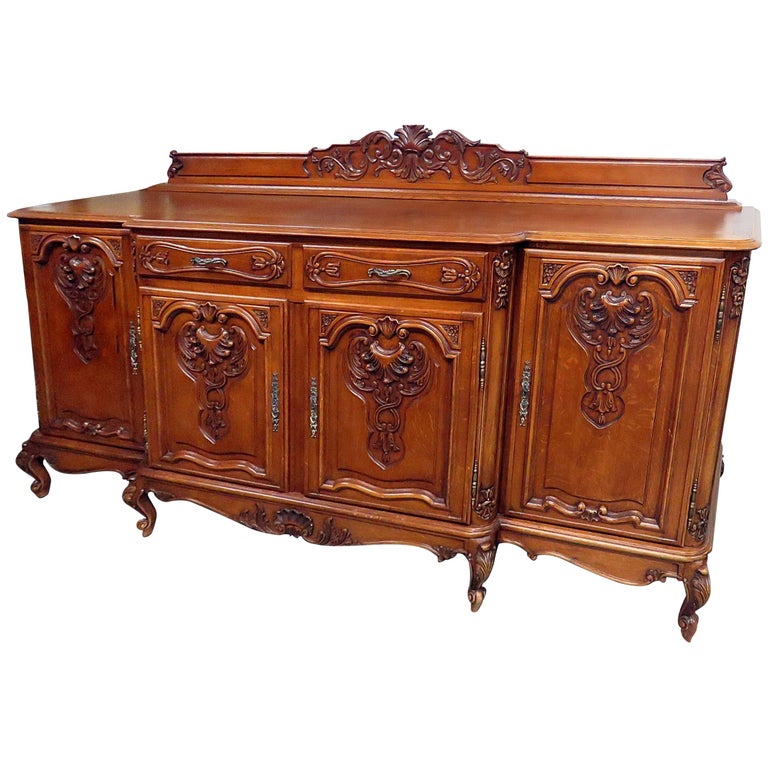 Belgian Oak Victorian Sideboard For Sale at 1stDibs