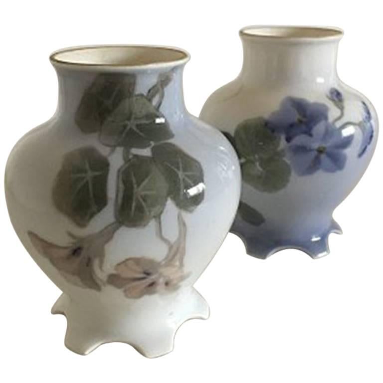 Royal Copenhagen Art Nouveau "Vase" Potpourri #483/2438 and 765/2438 For Sale
