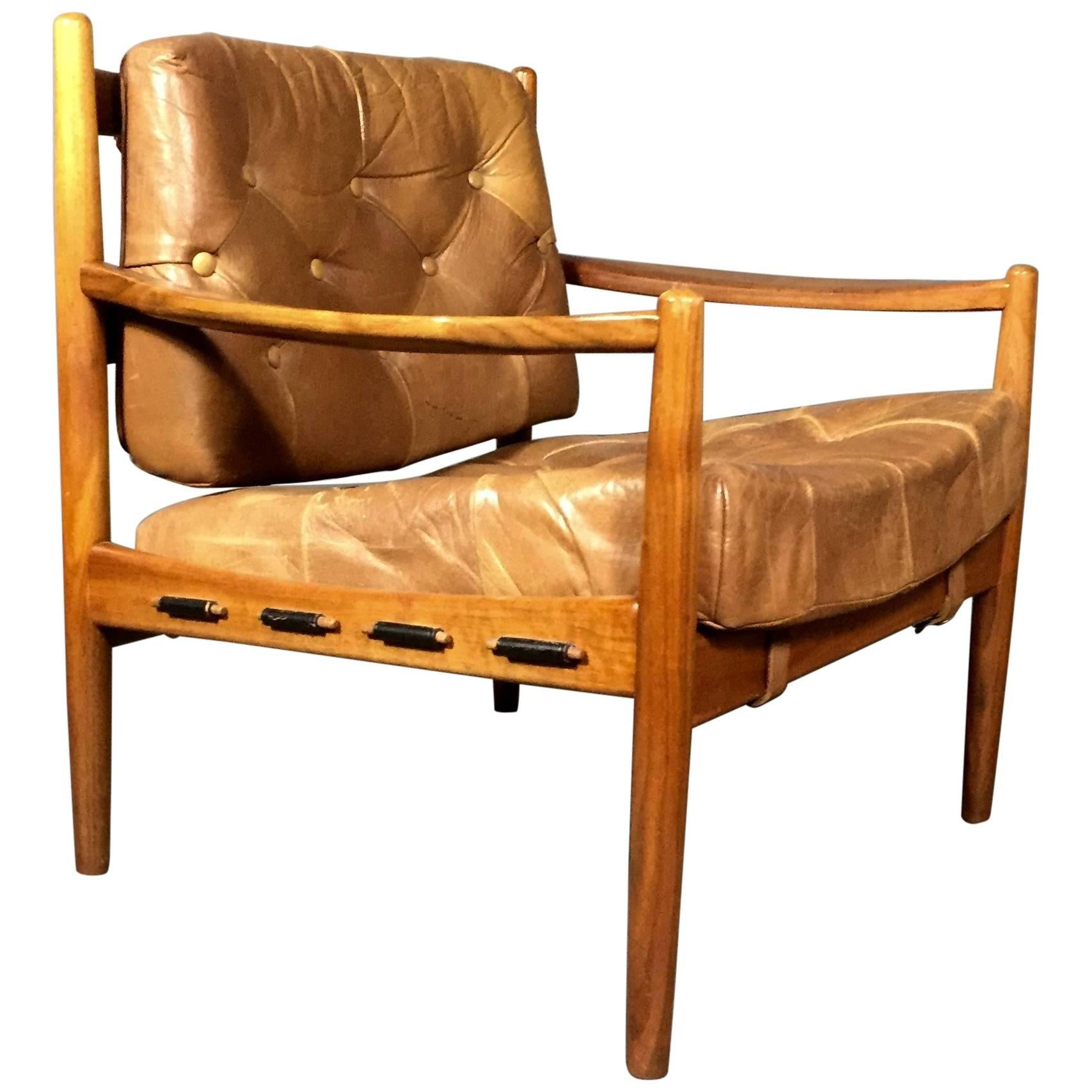 Ingemar Thillmark Läckö Hög Lounge Chair, OPE, Sweden, 1960s For Sale