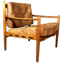 Vintage Ingemar Thillmark Läckö Hög Lounge Chair, OPE, Sweden, 1960s