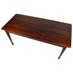 Danish Midcentury Rosewood Coffee Table with Raised Edge, Rectangular