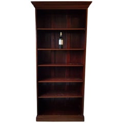 Antique Style English Mahogany Bookcase Second Half of the 20th Century