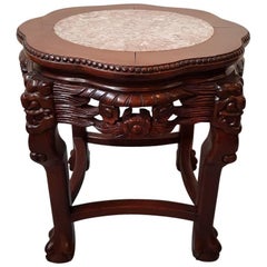 20th Century Chinese Carved Hardwood Plant Table