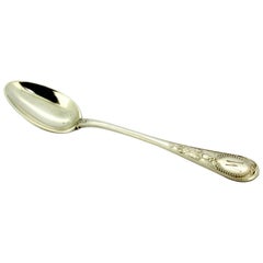Fabergé, Antique Solid Silver Coffee Spoon, 1870s