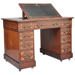 Antique Early 19th Century Mahogany and Inlaid Desk