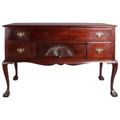 Chippendale style mahagoni server mit vier schubladen von Kaplan Furniture