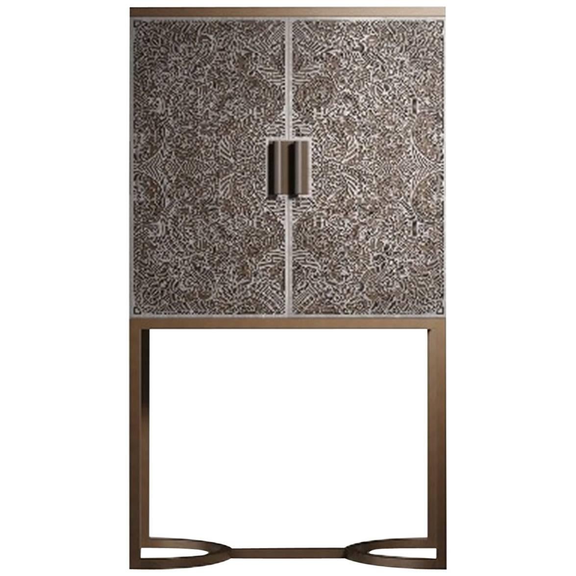 Bluemoon Bronze Bar Cabinet