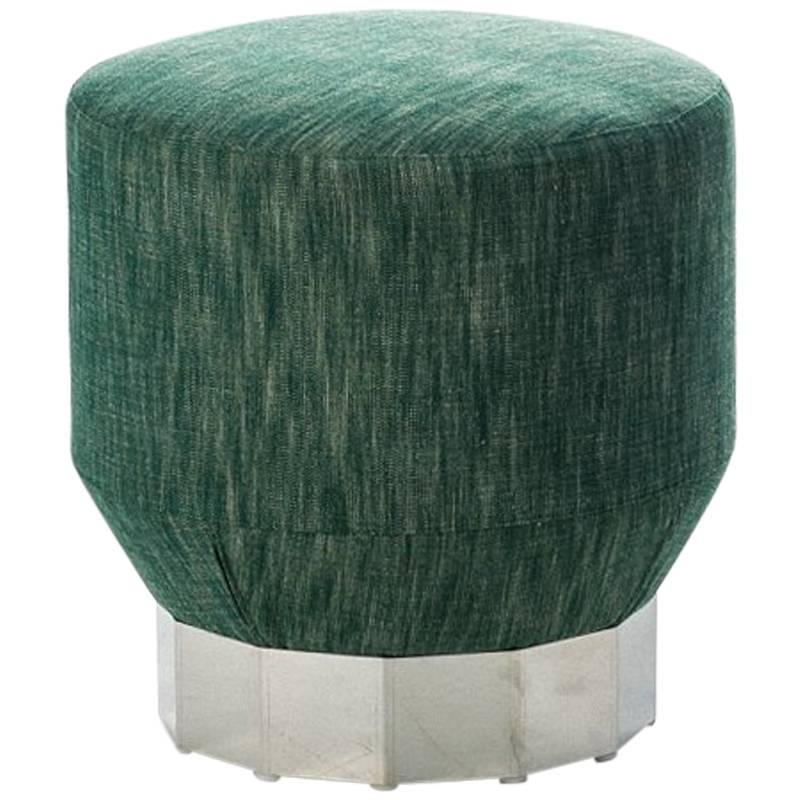 "Deco Futura" Wood & Stainless Steel Coated Fir Base Stool by Moroso for Diesel For Sale