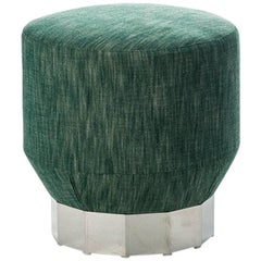 "Deco Futura" Wood & Stainless Steel Coated Fir Base Stool by Moroso for Diesel