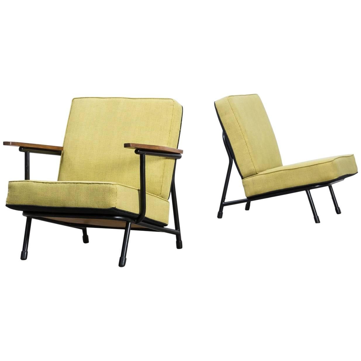 1950s Alf Svensson ‘013’ Low Back Chairs for DUX, Set of Two For Sale