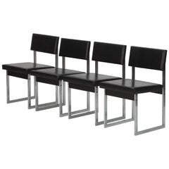 Four Swiss Steel Chairs, 1960s
