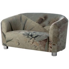 "Deco Futura" Small Two-Seat Sofa with Wood Frame & Fiber by Moroso for Diesel