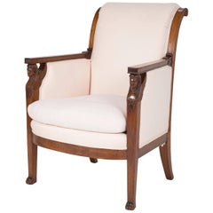 Empire Egyptian Revival Mahogany Armchair