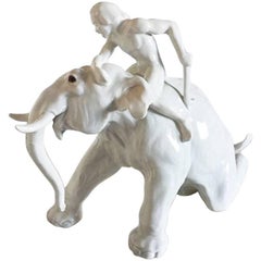 Bing & Grondahl Figurine Mahout with Elephant #1858