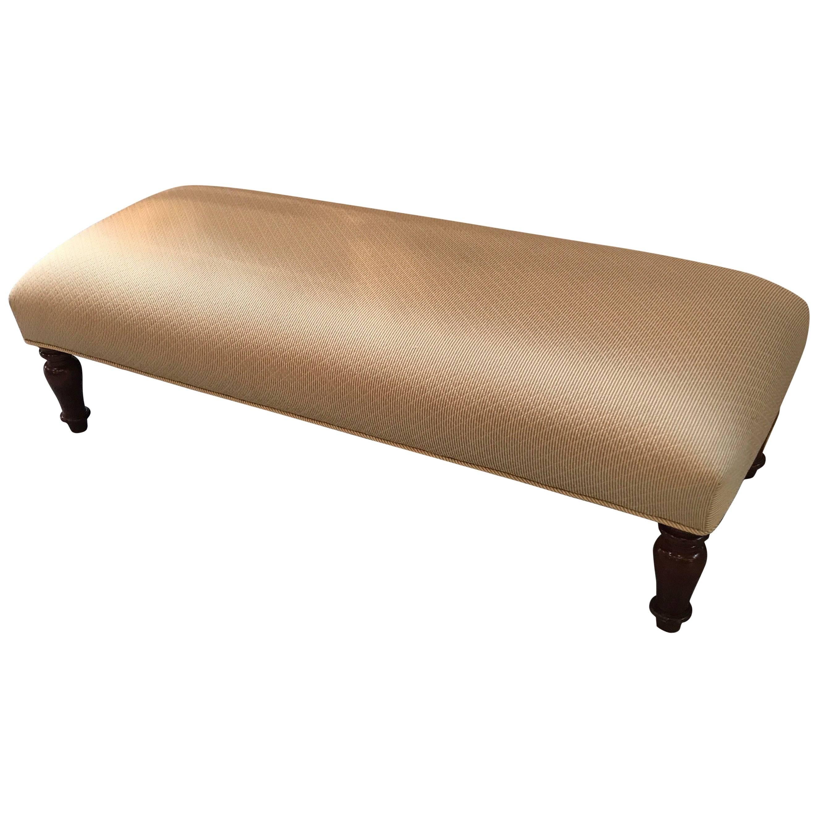 Upholstered Double Ottoman Bench