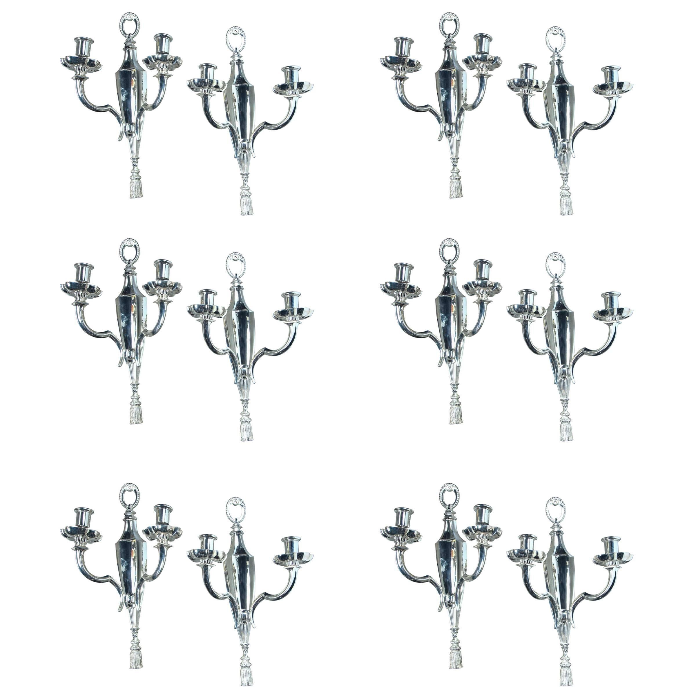 Set of 12, circa 1920s Caldwell Sconces For Sale