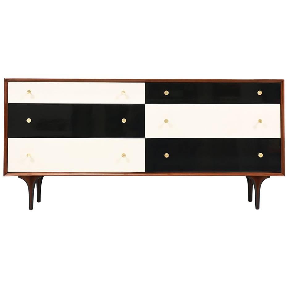 Richard Thompson Lacquered and Walnut Dresser for Glenn of California