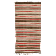 Vintage Berber Moroccan Kilim Rug with Stripes and Modern Style