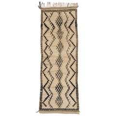 Vintage Berber Moroccan Runner with Modern Tribal Style
