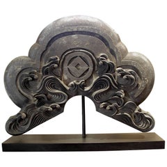 Roof Tile Japan Clay Black Meiji with Custom Stand