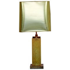 Mid-Century Modern Marie Claude De Fouquieres French Resin Table Lamp, 1970s
