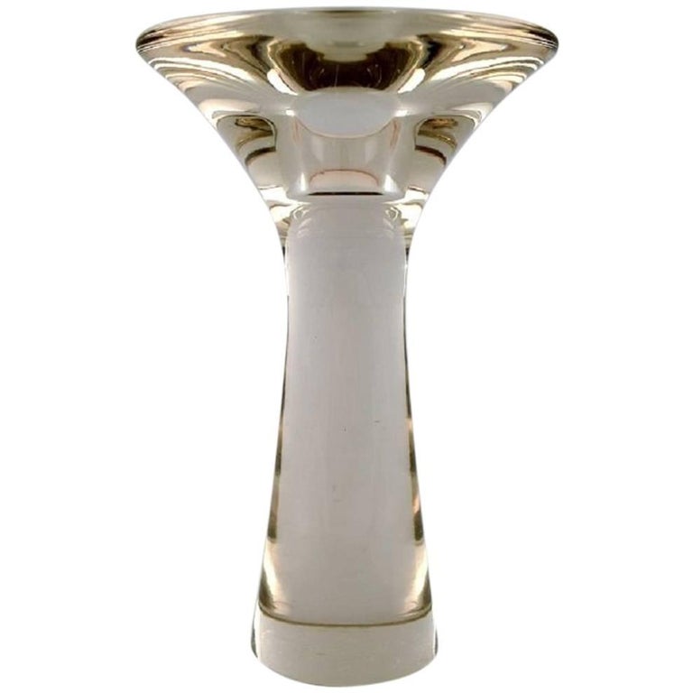 Iittala, Tapio Wirkkala Art Glass Vase, Beautiful Finnish Design For Sale