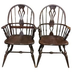Pair of Windsor Armchairs