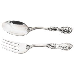 Antique Francis I Baby Fork and Spoon