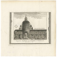 Used Print of the Basilica of St. Peter's at the Vatican Rome