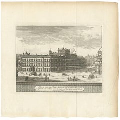Impression ancienne du Palazzo Altieri de Rome par M. de Bruyn 1779
