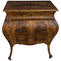 French Louis XV Style Commode Bombe Chest Dresser Chest of Drawers