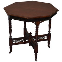 Rare table à vin en acajou estampillée Mousell Bros Ltd Victorian Tea Side End Lamp Wine Table