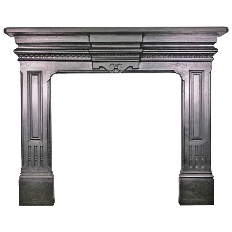 Antique Late 19th Century Cast Iron Fireplace Surround