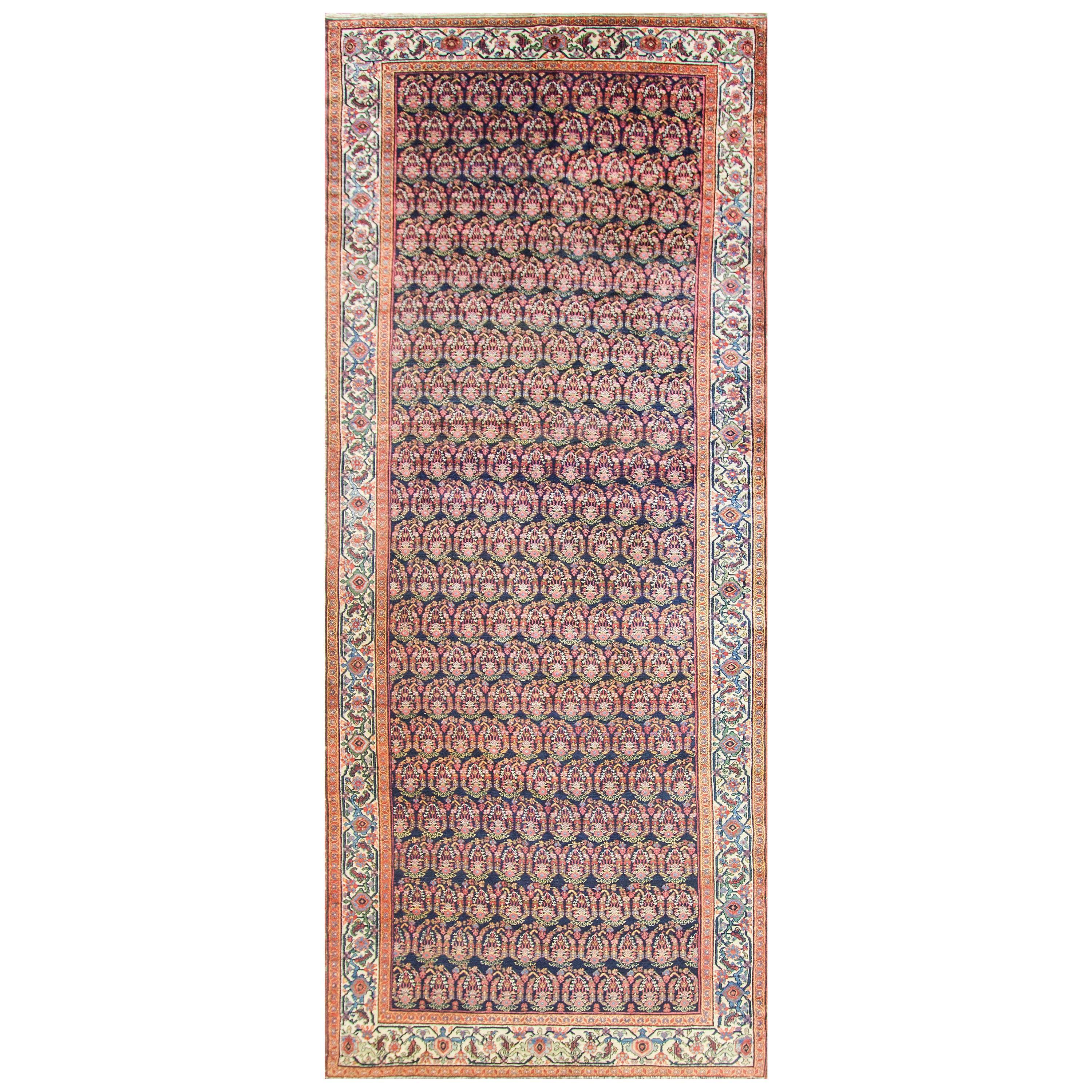  Antique Persian Senneh Malayer Carpet, Gallery/Runner Size For Sale