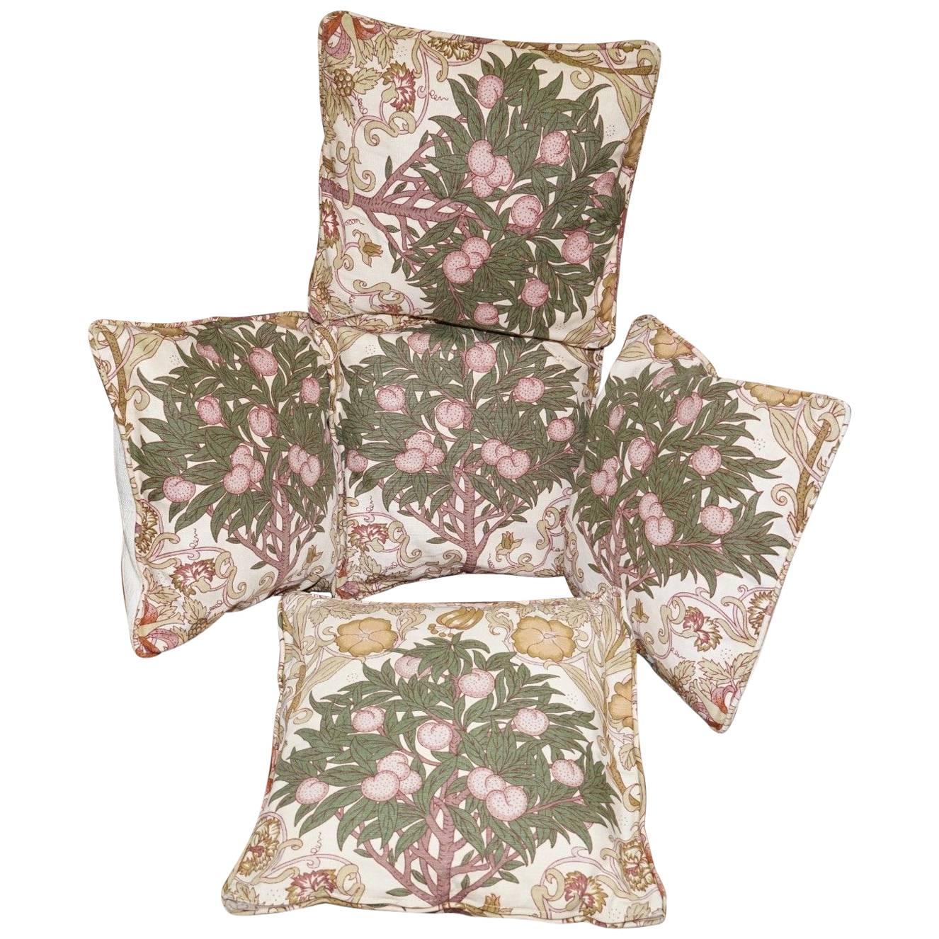 Matching Set of Liberty's London Scatter Cushions Part of a Large Suite