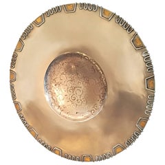 Fernand Grange Dinanderie Art Deco Dish, circa 1930